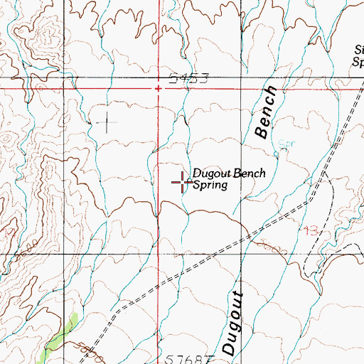 Topographic Map of Dugout Bench Spring, UT