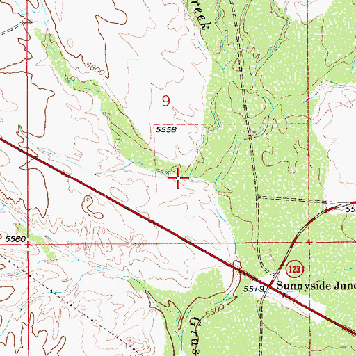 Topographic Map of Dugout Creek, UT