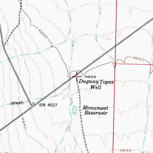 Topographic Map of Dugway Topaz Well, UT