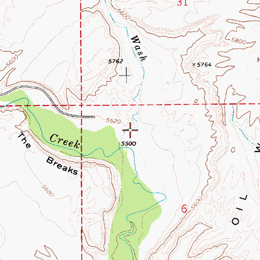 Topographic Map of Dutchmans Wash, UT