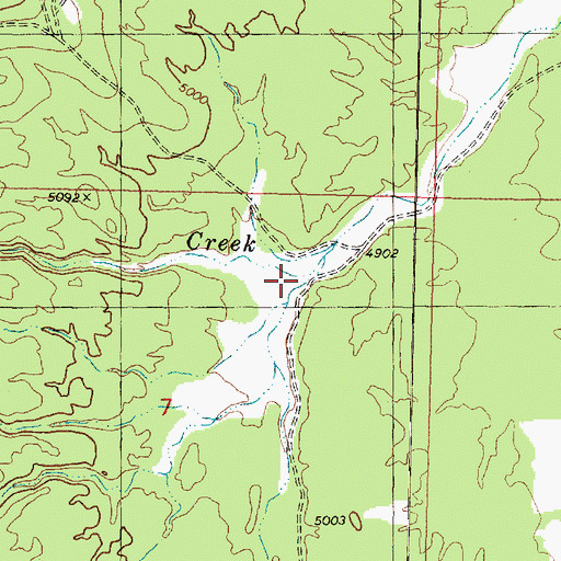Topographic Map of E P Creek, UT