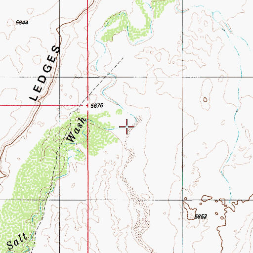 Topographic Map of Eagle Canyon, UT