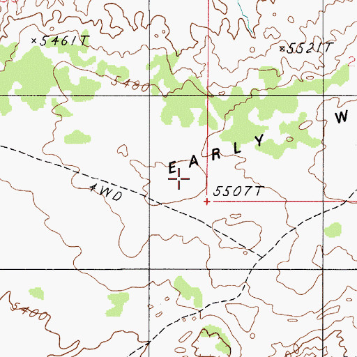 Topographic Map of Early Weed Bench, UT