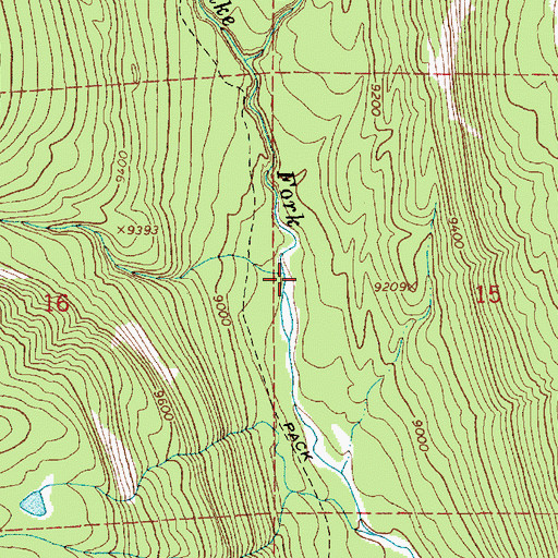 Topographic Map of East Basin Creek, UT