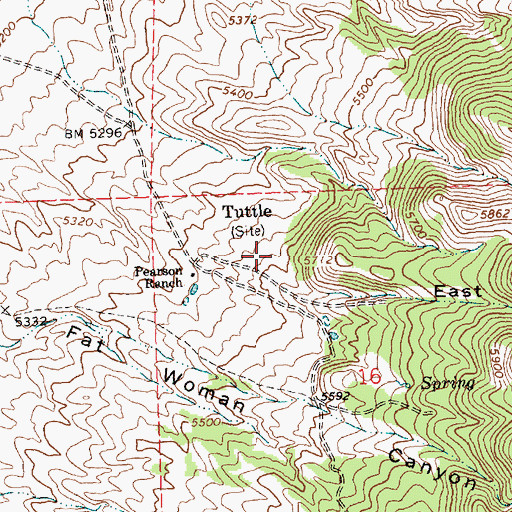 Topographic Map of East Canyon, UT