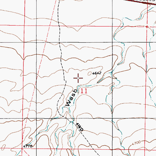 Topographic Map of East Clark Bench, UT