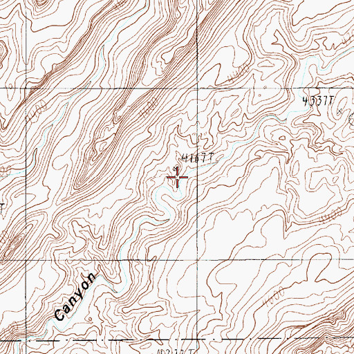 Topographic Map of East Fork Mikes Canyon, UT