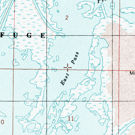 Topographic Map of East Pass, UT
