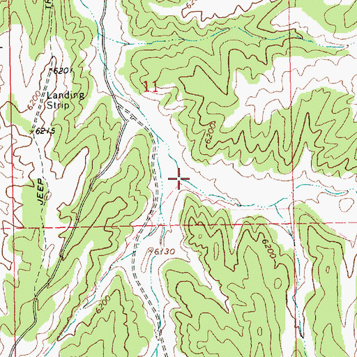 Topographic Map of East Seep Canyon, UT