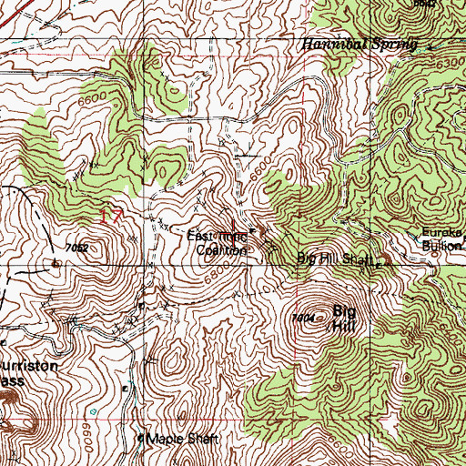 Topographic Map of East Tintic Coalition, UT