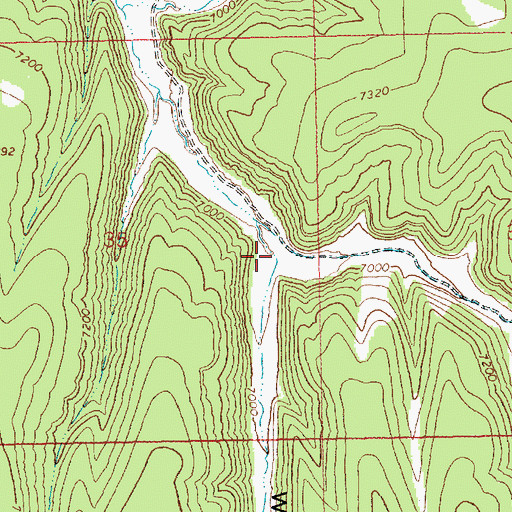 Topographic Map of East Tom Patterson Canyon, UT