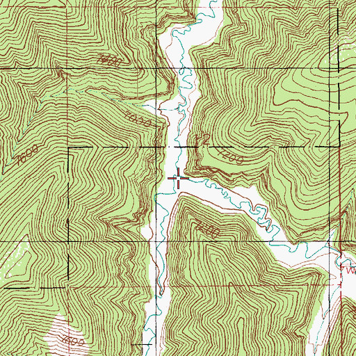 Topographic Map of East Willow Creek, UT
