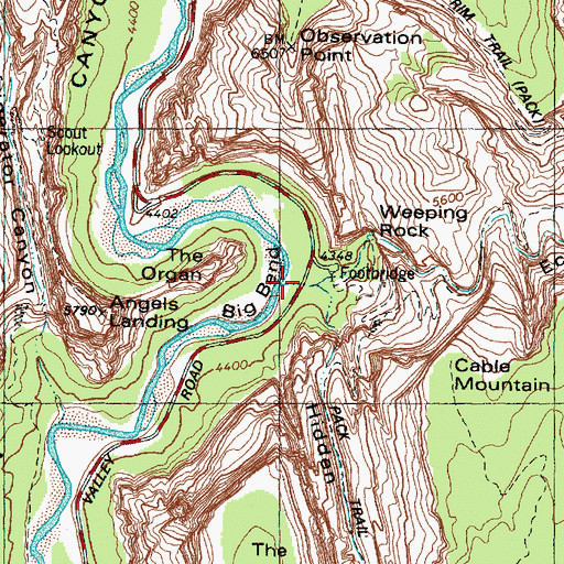 Topographic Map of Echo Canyon, UT