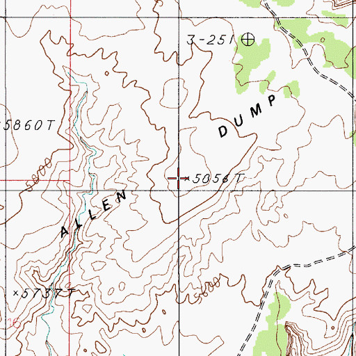Topographic Map of Egypt, UT
