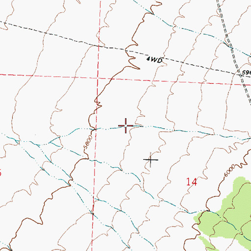 Topographic Map of Eightmile Canyon, UT