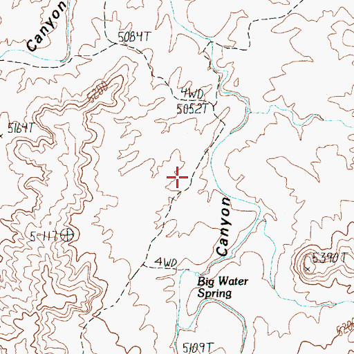Topographic Map of Elaterite Basin, UT