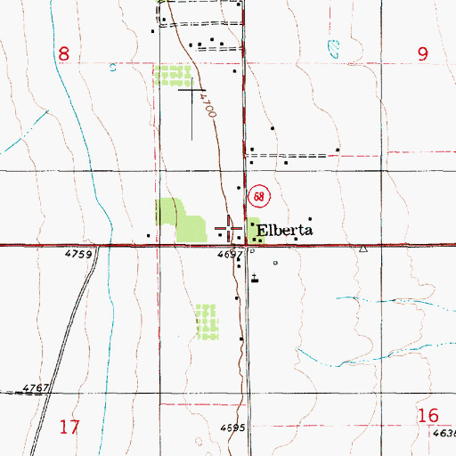 Topographic Map of Mount Nebo, UT