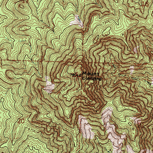 Topographic Map of Mount Elenore, UT