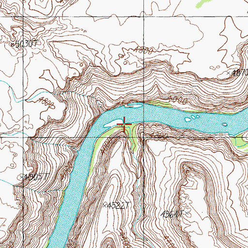 Topographic Map of Elephant Canyon, UT