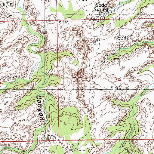 Topographic Map of Elephant Hill, UT