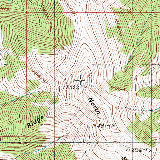 Topographic Map of Mount Ellen, UT