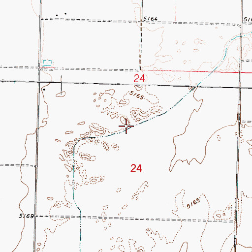 Topographic Map of Escalante Mine Canal, UT