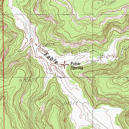 Topographic Map of Fable Spring, UT