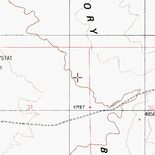 Topographic Map of Factory Bench, UT