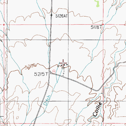 Topographic Map of Fairview Ranch, UT