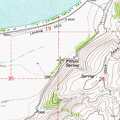 Topographic Map of Falula Spring, UT