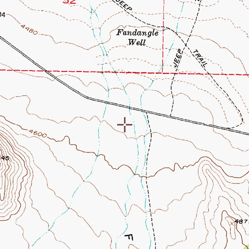 Topographic Map of Fandangle Canyon, UT