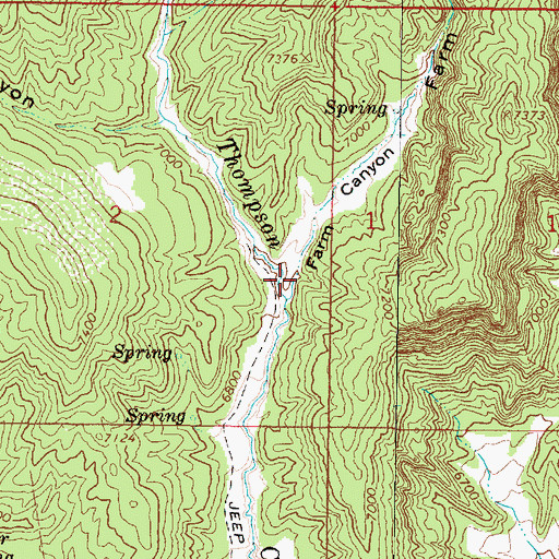 Topographic Map of Farm Canyon, UT