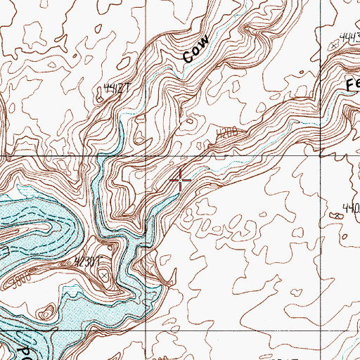 Topographic Map of Fence Canyon, UT