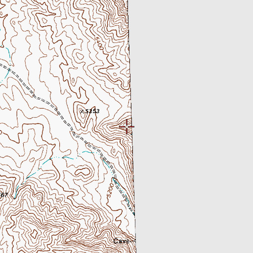 Topographic Map of Ferber Hills, UT