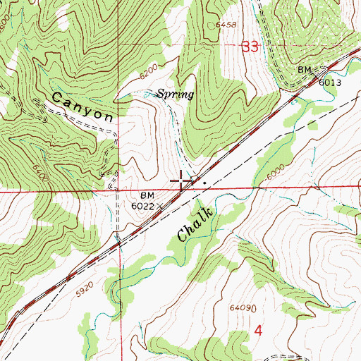 Topographic Map of Fewkes Canyon, UT