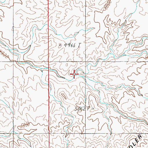 Topographic Map of Fiddler Cove, UT