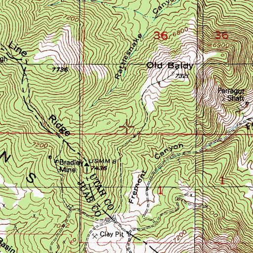 Topographic Map of Fields Prospect, UT