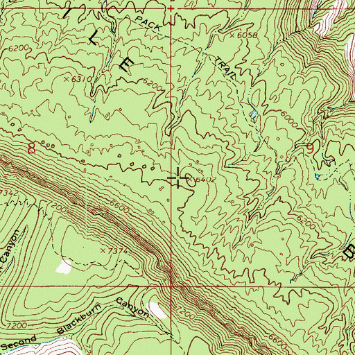 Topographic Map of Fiftymile Bench, UT