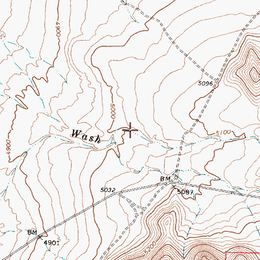 Topographic Map of Filmore Canyon, UT