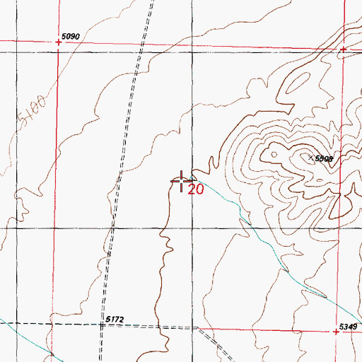 Topographic Map of First Canyon, UT