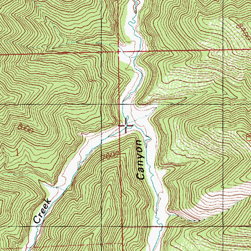 Topographic Map of Fish Creek, UT