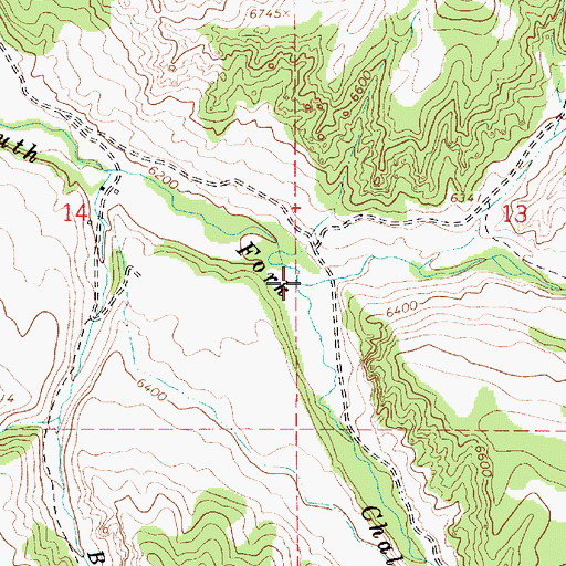 Topographic Map of Fish Creek, UT