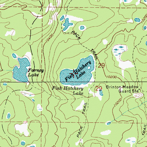 Topographic Map of Fish Hatchery Lake, UT