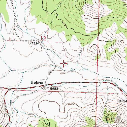 Topographic Map of Fish Hollow, UT