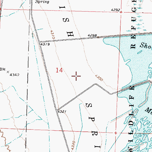 Topographic Map of Fish Springs, UT