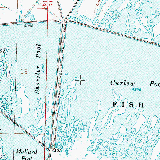 Topographic Map of Fish Springs National Wildlife Refuge, UT