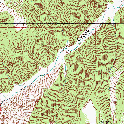 Topographic Map of Fivemile Canyon, UT