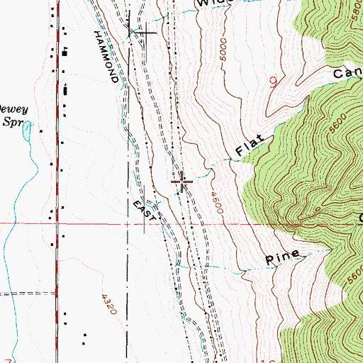 Topographic Map of Flat Canyon, UT