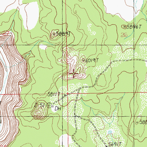 Topographic Map of Flat Iron Mesa, UT