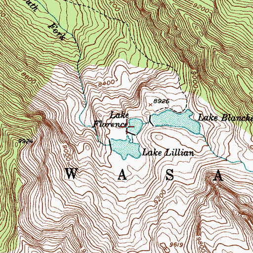 Topographic Map of Lake Florence, UT